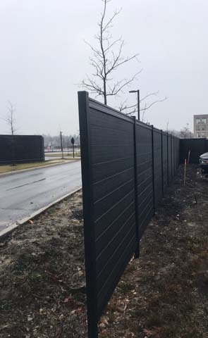 Black Perimtec Privacy Fencec